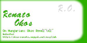 renato okos business card